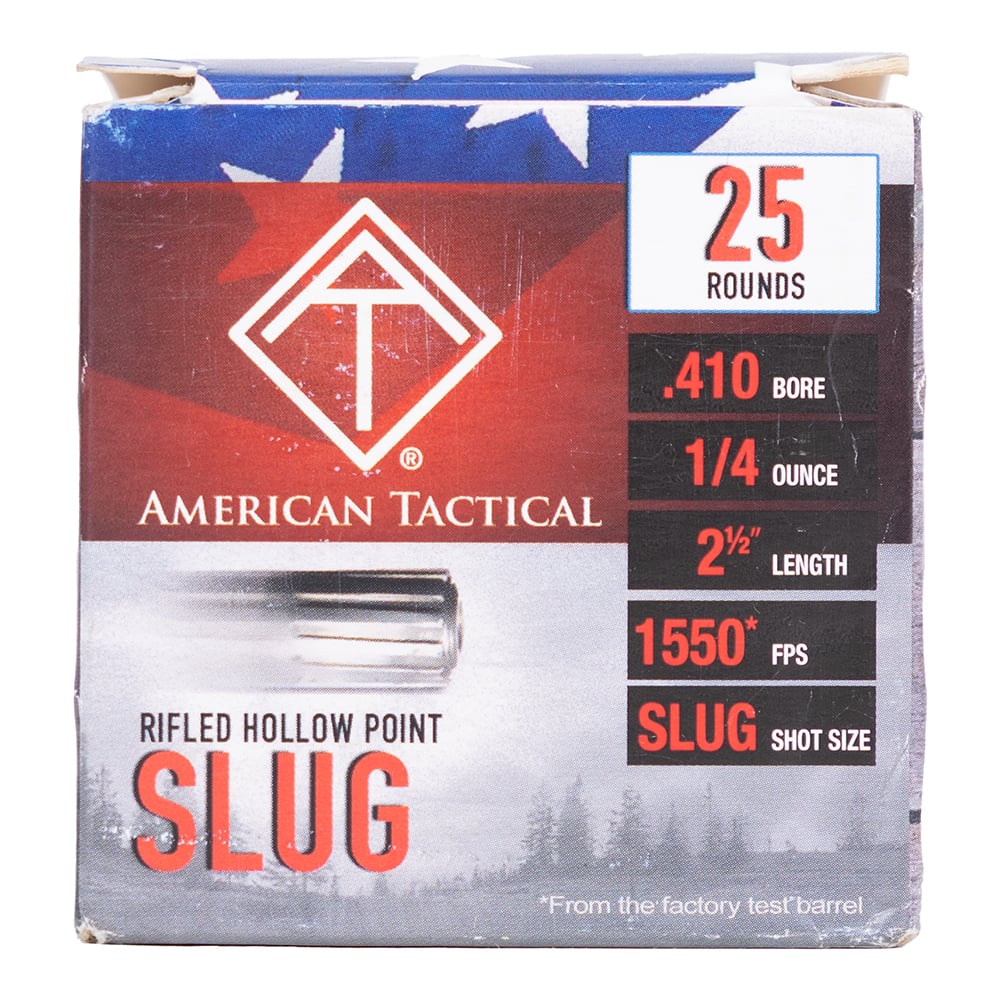 ATI ATIAC410R Shotshell 410Gauge 2.50″ 1/4oz Slug Shot 25 Per Box/10 Case - No Credit Card Fees - Low, flat rate shipping