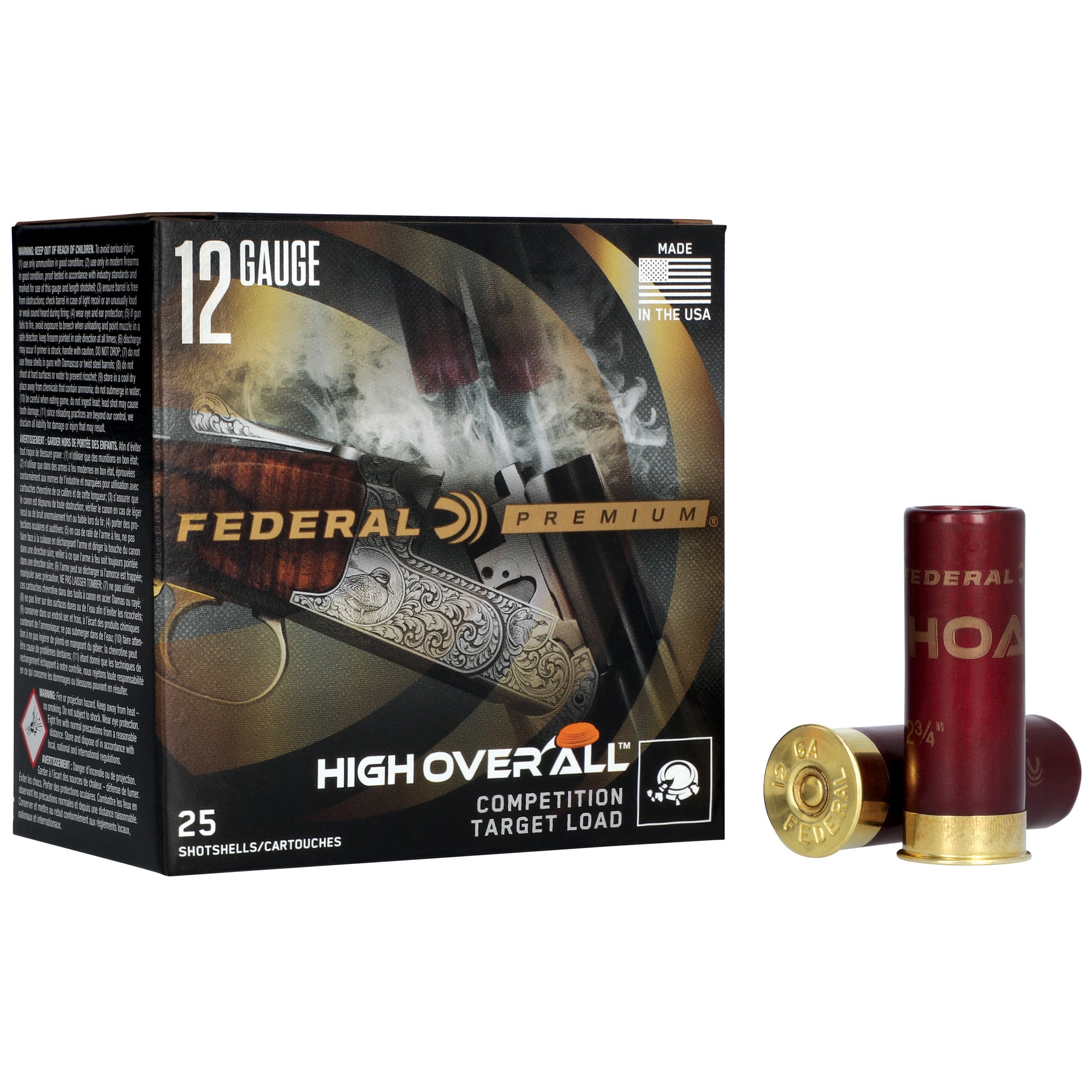 Federal Premium 12 Gauge Ammunition, 25 Rounds Lead #8 - HOA12HC 8