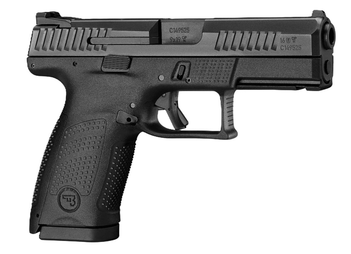 CZ P-10 C 4" 9mm O.R 15rd Handgun, Black Made in Hungary - 89361