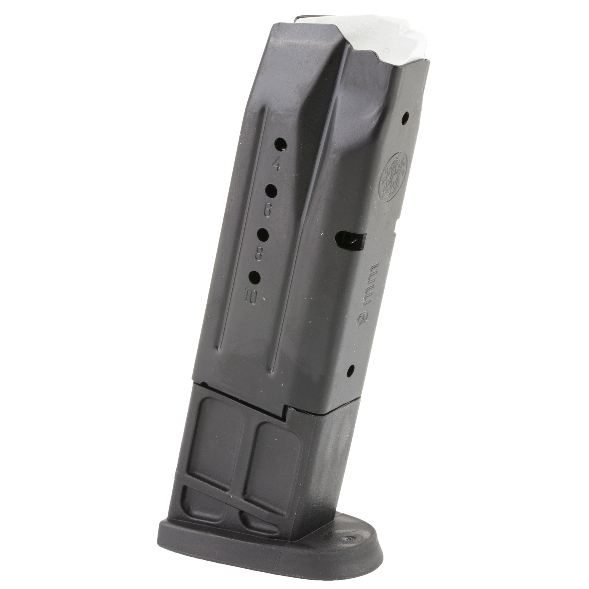 Smith & Wesson Magazine, 9mm, 10 Rounds, Fits Full Size M&P, Blued Finish