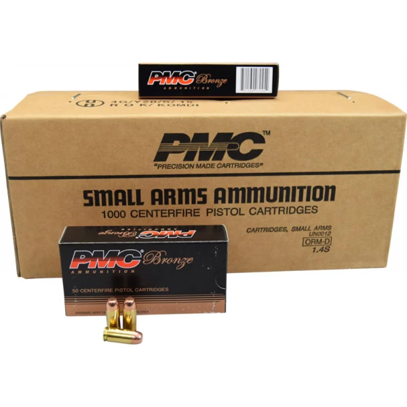 PMC Bronze Handgun Ammunition .40 S 165 gr FMJ 989 fps 1000/case