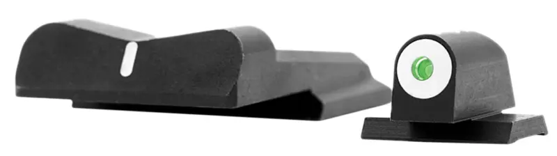 XS Sights SW0019S3 DXW Big Dot Night Sights-Smith Wesson Black | Green Tritium White Outline Front Sight White Stripe Rear Sight