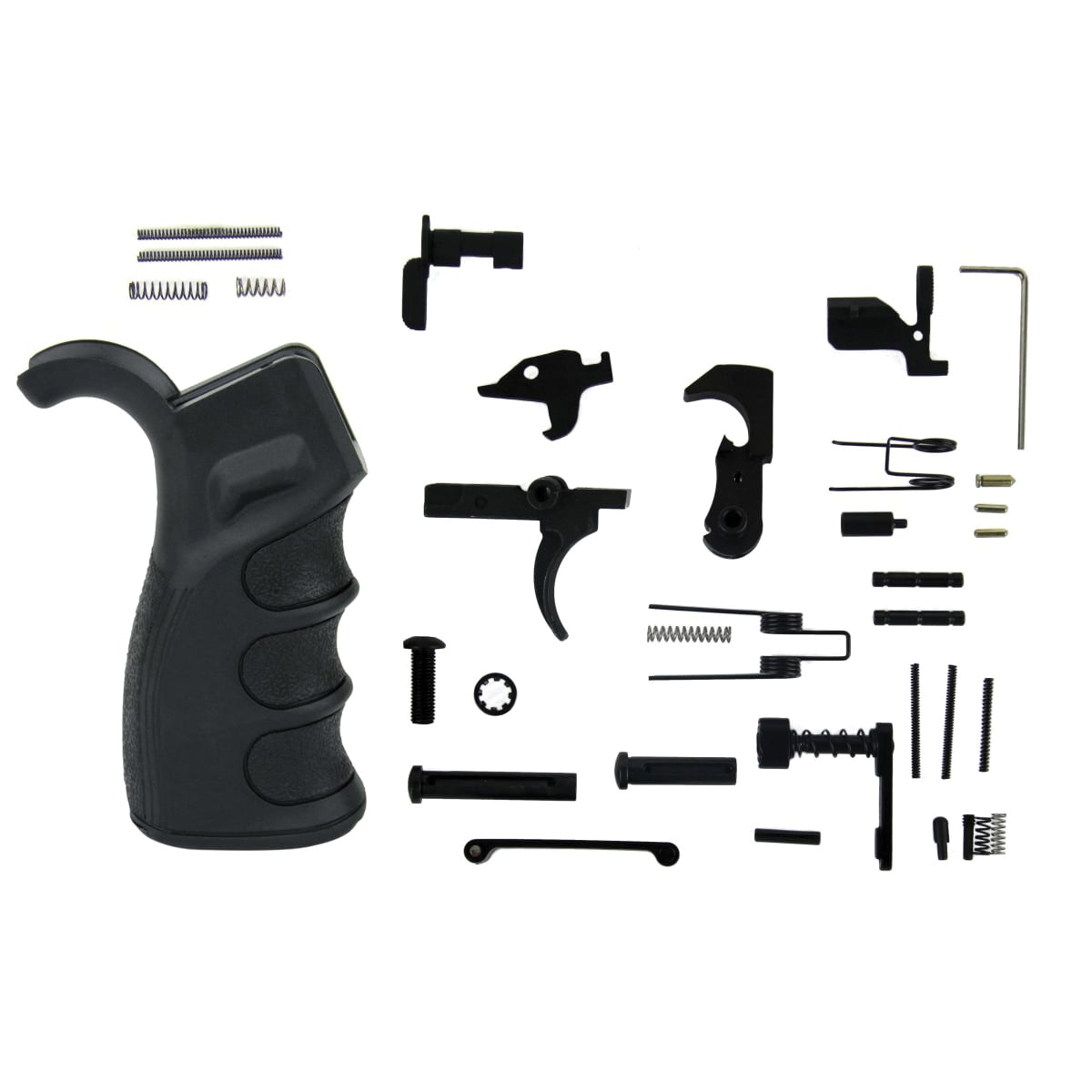 Tacfire Lower Parts Kit for AR-15, Black - LPK02USA-B