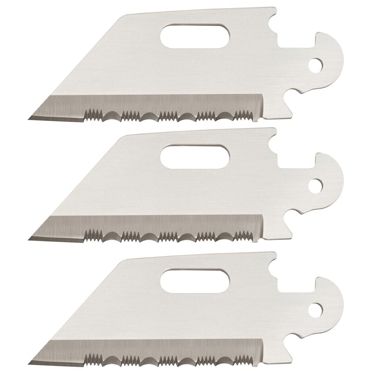Cold Steel Click-N-Cut Utility Replacement Blade, Serrated Edge
