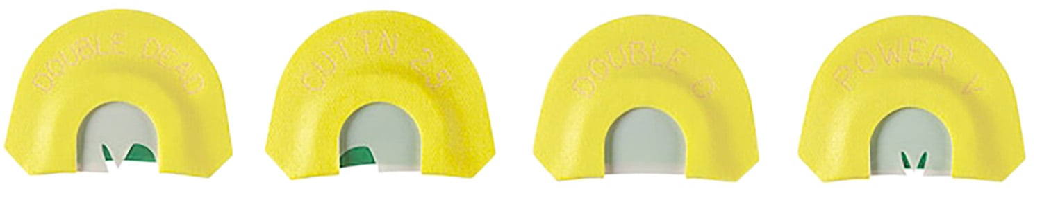 HS Strut Fearsome Turkey 4-Piece Mouth Call Set, Yellow