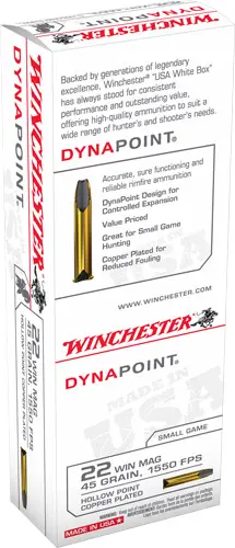 WINCHESTER DYNAPOINT 22WMR - 45GR 1550FPS 50RD 40BX/CS