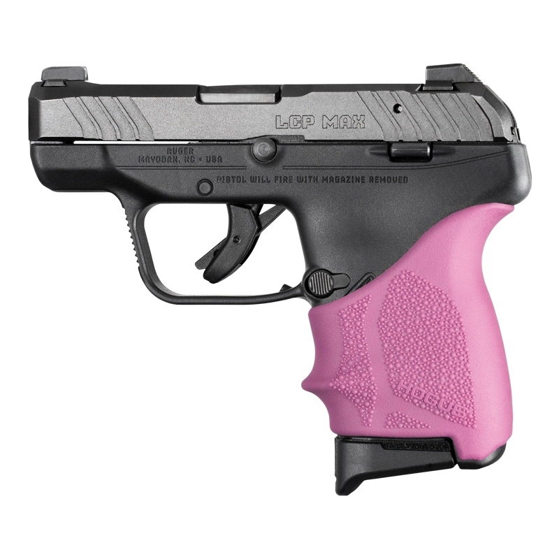 Hogue Handall Beavertail Grip Sleeve Fits Ruger LCP MAX, Pink