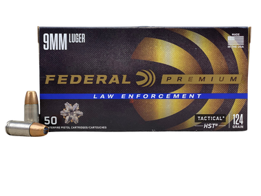 Federal Premium Hydra-Shok 9MM 124 GRain Jacketed Hollow Point Ammunition
