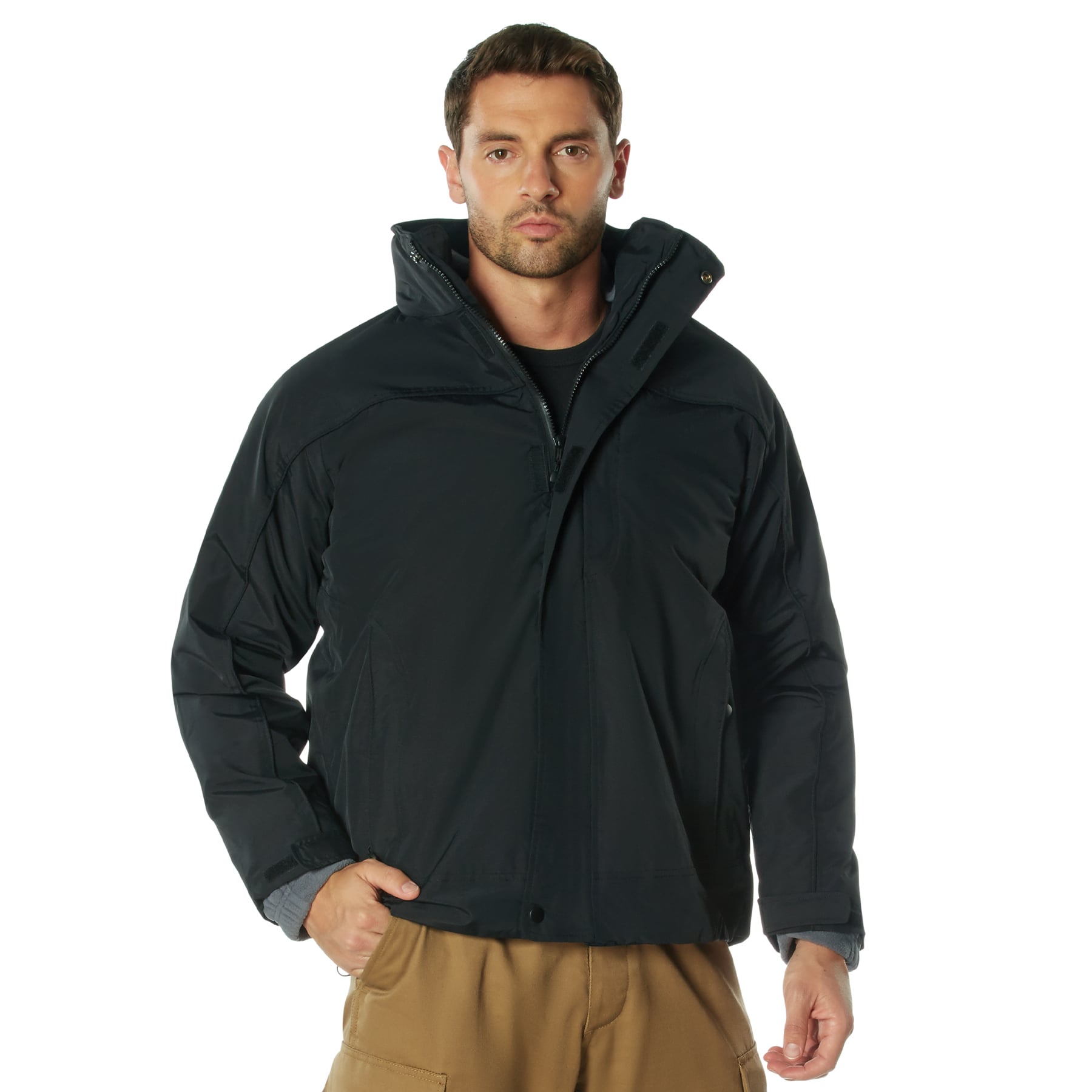 Rothco All Weather 3-In-1 Jacket - Black, Large