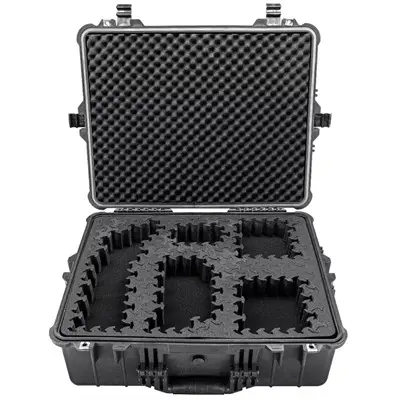 24'' X-LARGE HARD CASE EQUIPPED W/RAGAR FOAM INSERTS BLACK