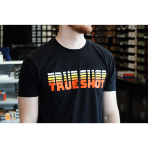 True Shot - Retro - T-Shirt - Black / 2XL