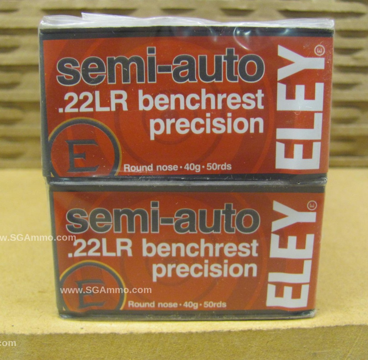 500 Round Brick – 22 LR 40 Grain Round Nose Semi Auto Eley Benchrest Precision Ammo