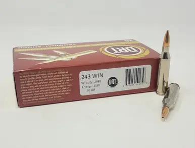 DRT 243 Win Ammunition DRT243TS95 95 Grain Terminal Shock Hollow Point 20 Rounds