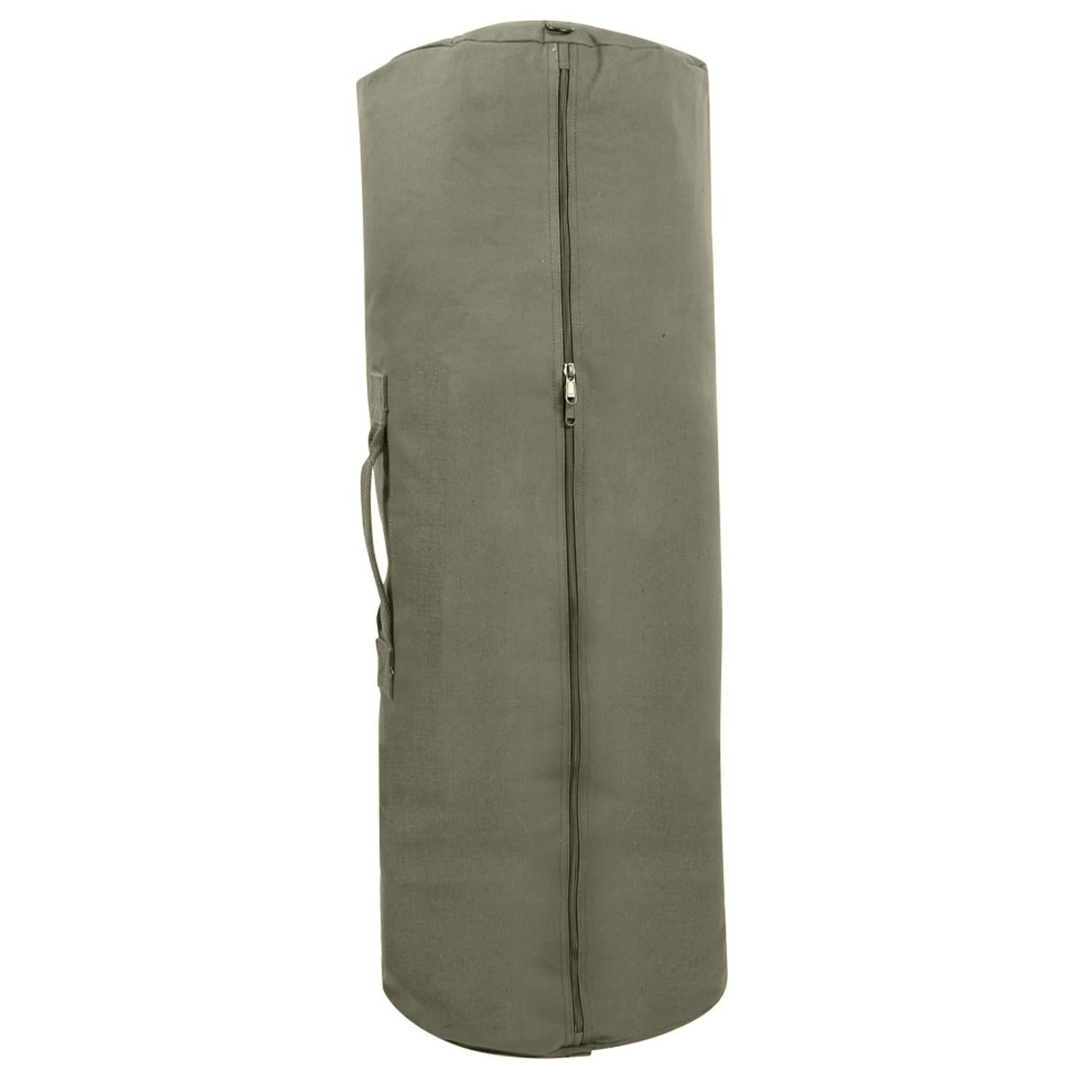 Rothco Canvas Duffle Bag With Side Zipper - Olive Drab, 21 X 36