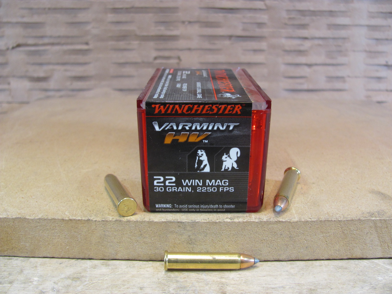 1000 Round Case – 22 Magnum Winchester 30 grain V-Max Ammo S22M2PT
