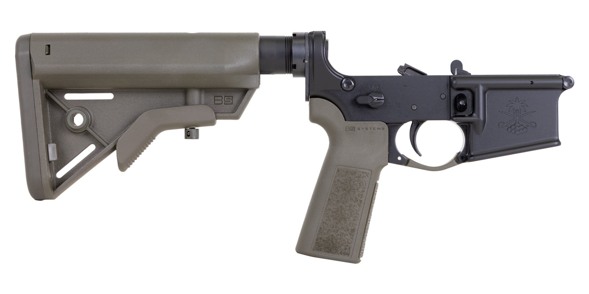 PSA Sabre-15 Forged Lower with B5 Bravo Stock and B5 Grip, ODG