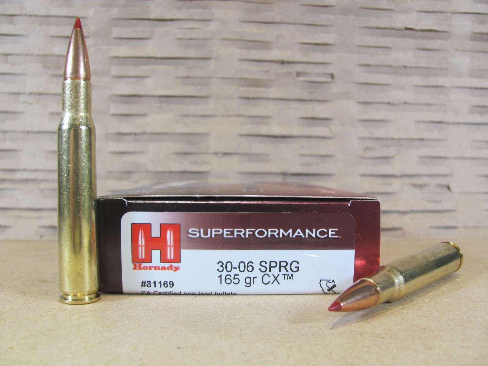 200 Round Case – 30-06 SPRG 165 Grain CX Hornady Superformance Ammo – 81169