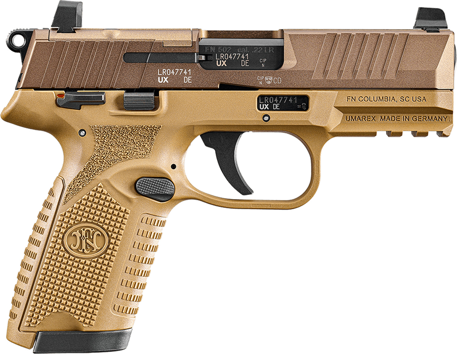 FN 502 MRD 22LR DA Semi Auto Handgun