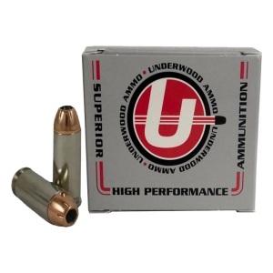 Underwood Ammo XTP 10mm Auto 180gr Jacketed Hollow Point Nickel-Plated Brass Case 20 Rounds