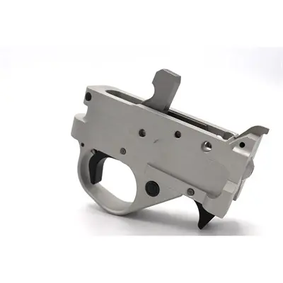 SINGLE STAGE TRIGGER UNIT FOR RUGER10/22 SILVER/BLK EXTENDED