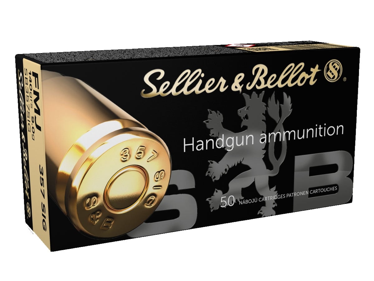 Sellier & Bellot 357 Sig 140gr FMJ Ammunition 50rds - SB357SIG