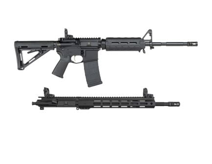PSA 16" M4 5.56 MOE EPT Rifle With Rear MBUS & PSA Complete 5.56 Railed Upper Bundle