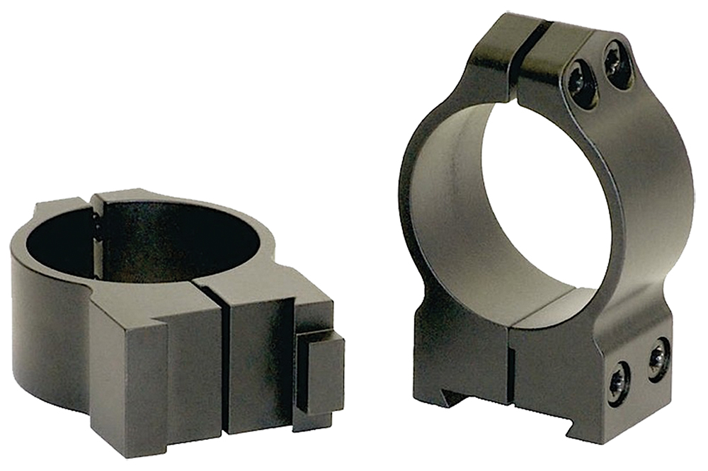 Warne Scope Mounts Maxima CZ 550 30mm High Steel 2-Piece Fixed Scope Ring, Matte Black - 15BM