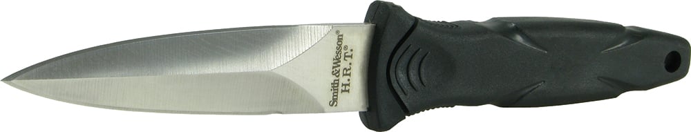 Smith & Wesson H.R.T 3  Fixed Blade Spear Point Boot Knife, Black - SWHRT3