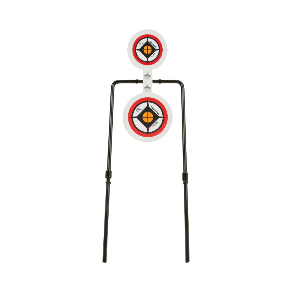 EZ Aim Hardrock AR500 Spinner Target Kit, White/Red/Black