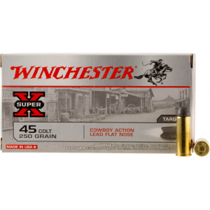 Winchester Ammo USA45CB Super-X Cowboy Action 45 Colt (LC) 250 gr Lead Flat Nose (LFN) - 50rd Box