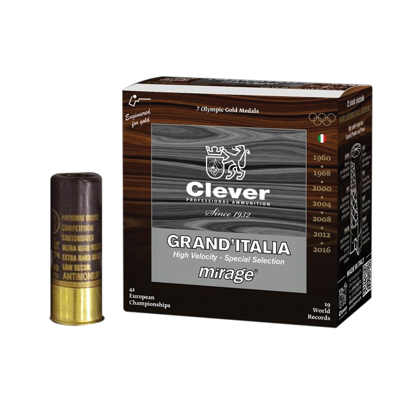 Clever T3 Granditalia 12 Gauge 2-3/4" #8 1 Ounce 250rds Case