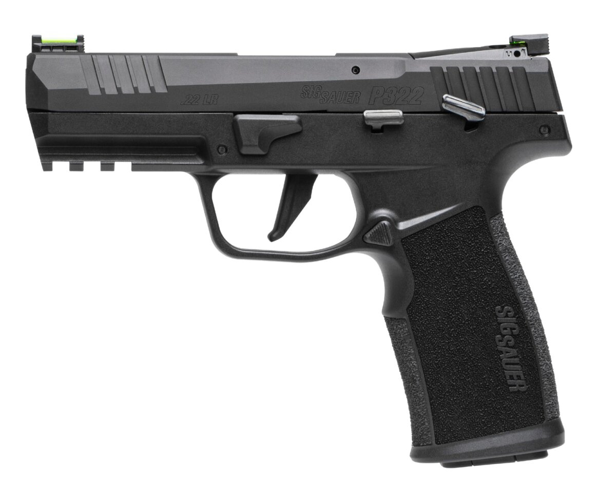 SIG SAUER P322 22LR BLK 4" 10+1 CA FOS 322C-BAS-CA