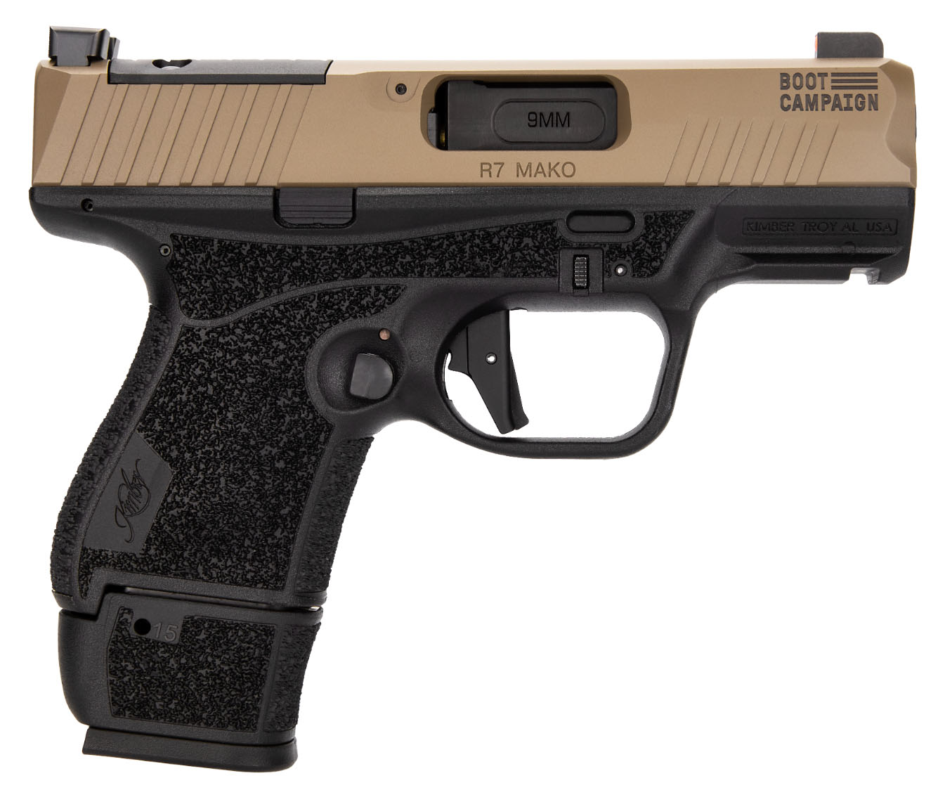 Kimber R7 Mako FDE Boot Campaign 9mm Pistol 15rd