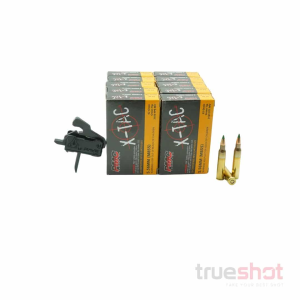 BUNDLE DEAL: Rise Rave 140 Flat Drop in AR-15 Trigger and 200 Rounds of Ammo - PMC 5.56 62 Grain
