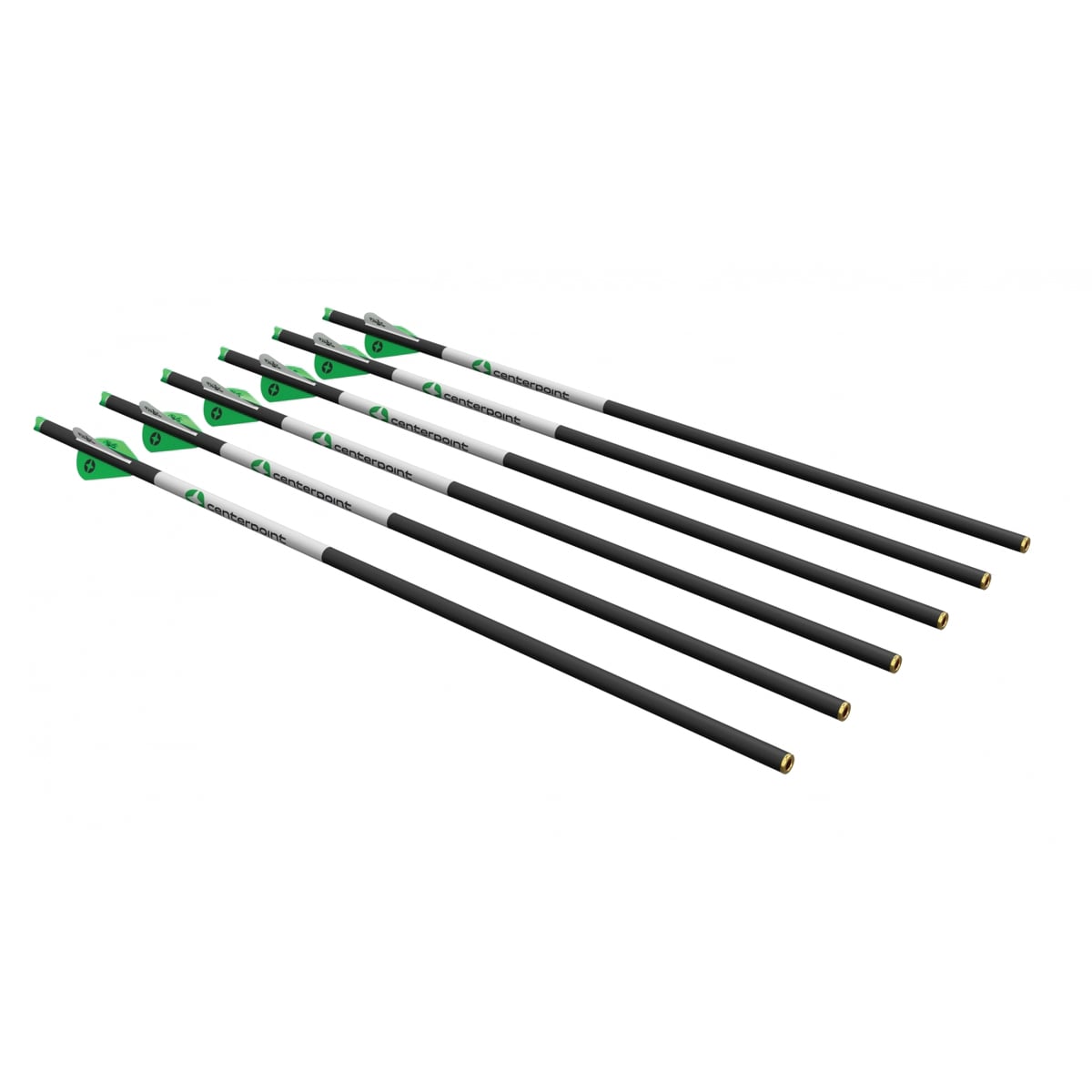 CenterPoint Archery 20" 2"/400 gr Arrow, Black Pack of 6