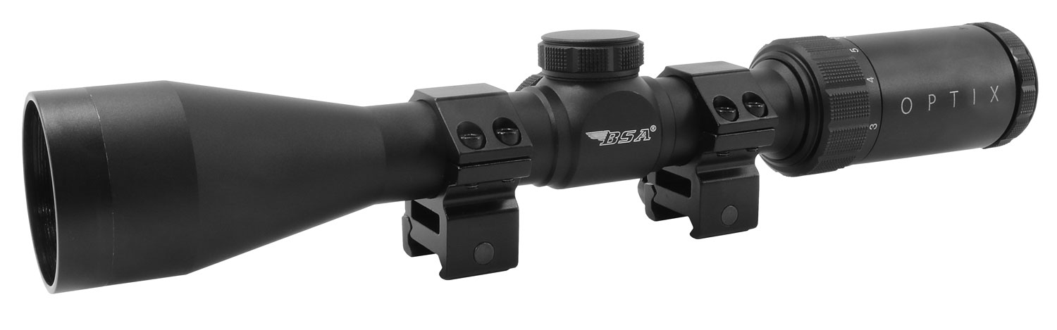 BSA Optics Optix Hunting Series 4-12x40mm BDC-8 1-Piece Rifle Scope - HS412X40TB