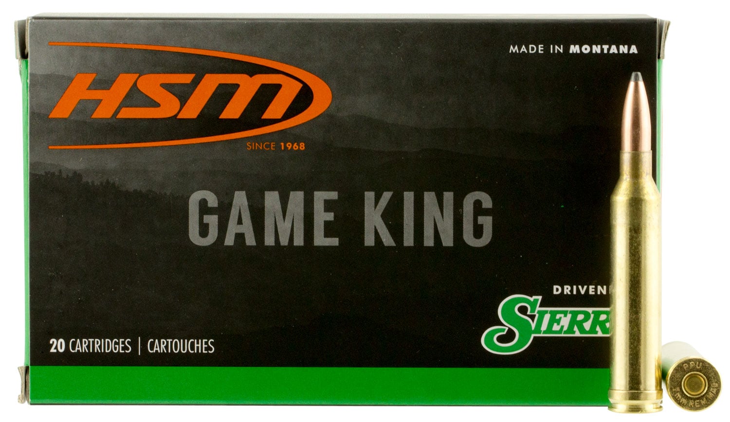 HSM 7MMMAG6N Game King 7mm Rem Mag 160 gr Sierra GameKing Spitzer Boat Tail 20 Per Box/ 20 Case - No Credit Card Fees - Low, flat rate shipping