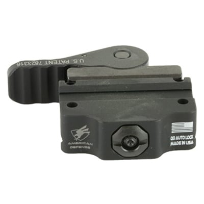 American Defense QR Mount Fits Trijicon MRO Standard, Black - AD-MRO-L STD