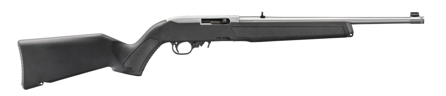 Ruger 10/22 .22 LR 16.4" TB 10rd Semi Auto Rifle, Black/Stainless - 32004