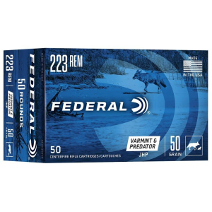 Federal American Eagle Varmint 223 Rem 50gr JHP Ammo - Box of 50
