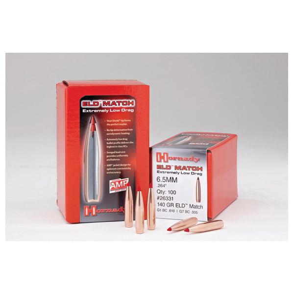 Hornady ELD Match .30 208 gr BT Rifle Bullet, 100/box - 30731