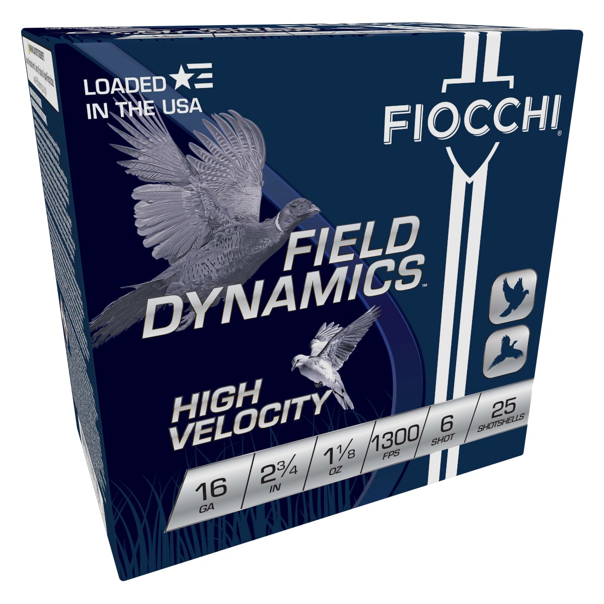 Fiocchi High Velocity Hunting Loads 16 ga. 2.75 in. 1 1/8 oz. 6 Shot 25 rd. - No Credit Card Fees - Low, flat rate shipping