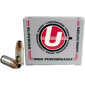 UNDERWOOD AMMO 9MM LUGER +P 124GR. XTP JHP 20-PACK