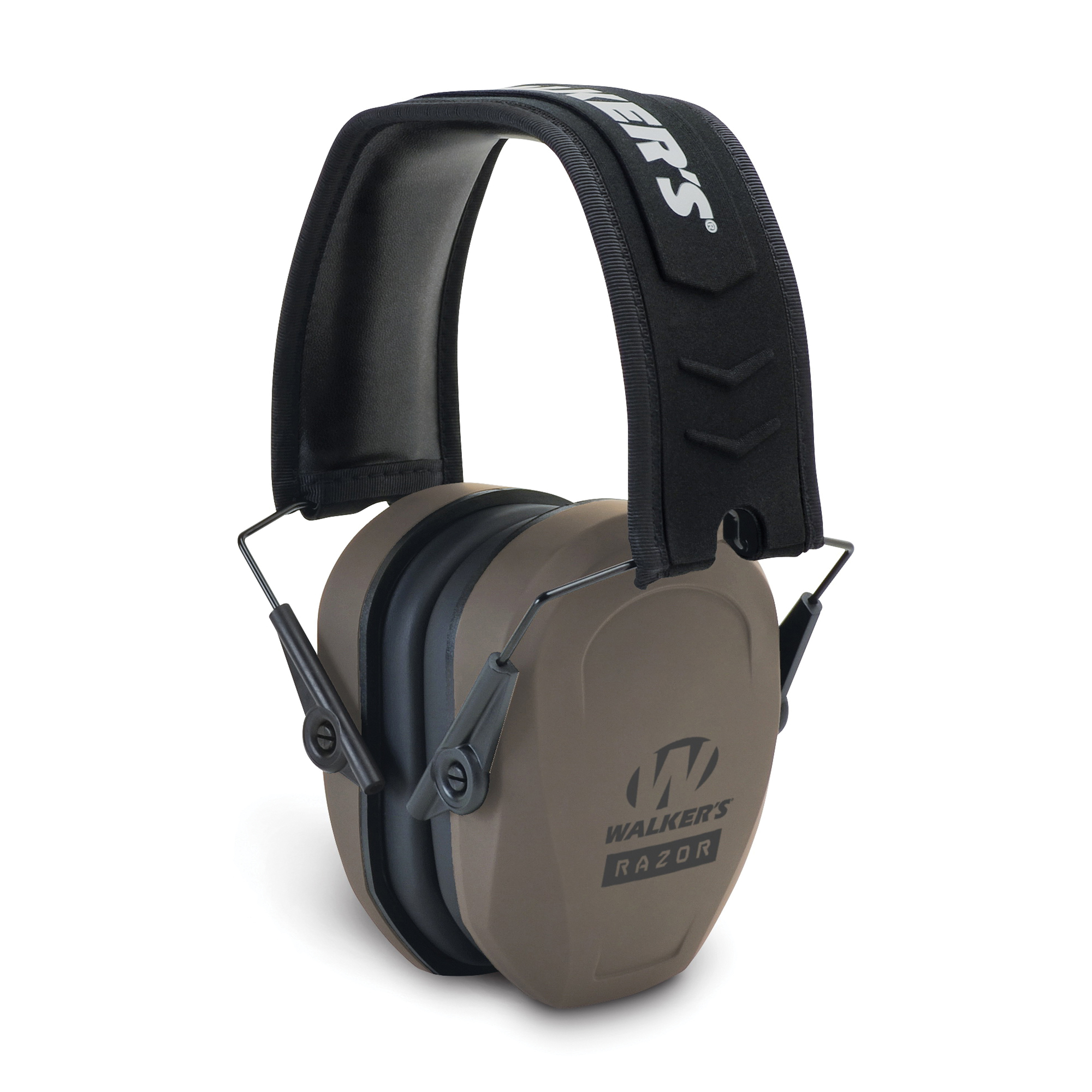 Walkers Game Ear Razor Slim 27 dB Over the Head Passive Earmuff, Flat Dark Earth - GWPRSMPASFDE