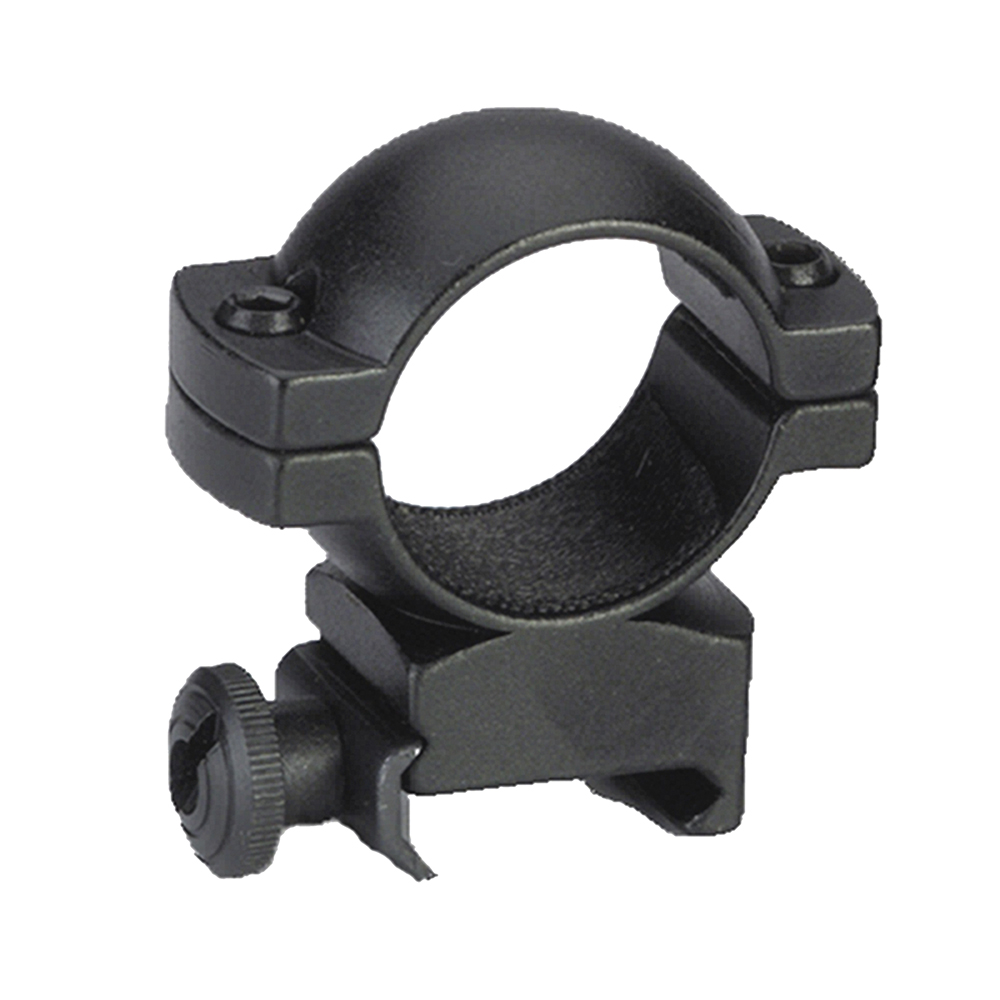 Traditions Crackshot 1" High Aluminum Top/Bottom Style Scope Ring, Matte Black - A793DS