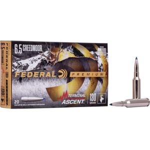 Federal P65CRDTA1 6.5 Creedmoor 130 Term Ascent - 20rd Box