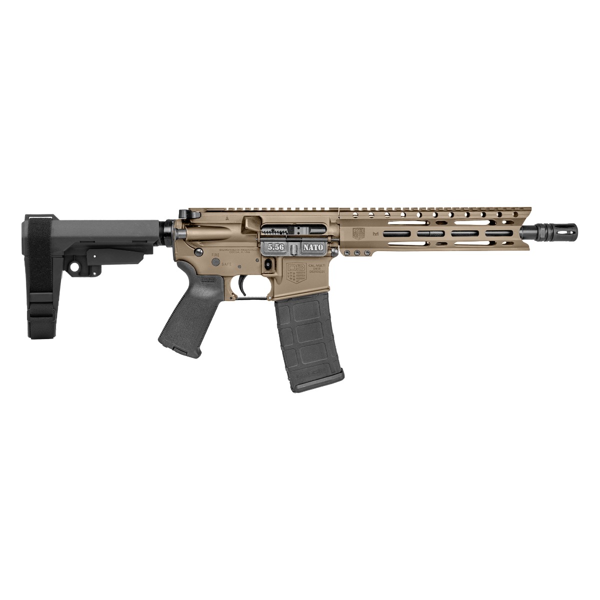 Diamondback DB-15 5.56 NATO AR Pistol - Flat Dark Earth