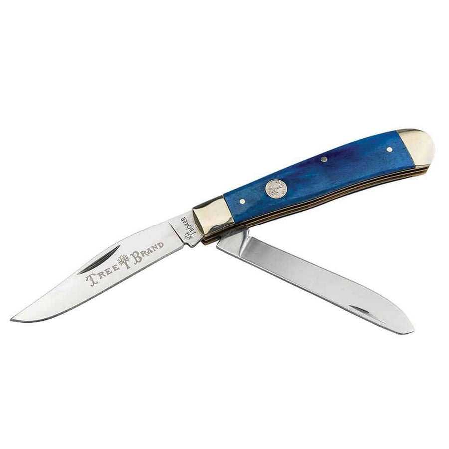Boker Manufactory Traditional Series 2.0 Trapper Folding Knife Clip Point/Spey, Blue