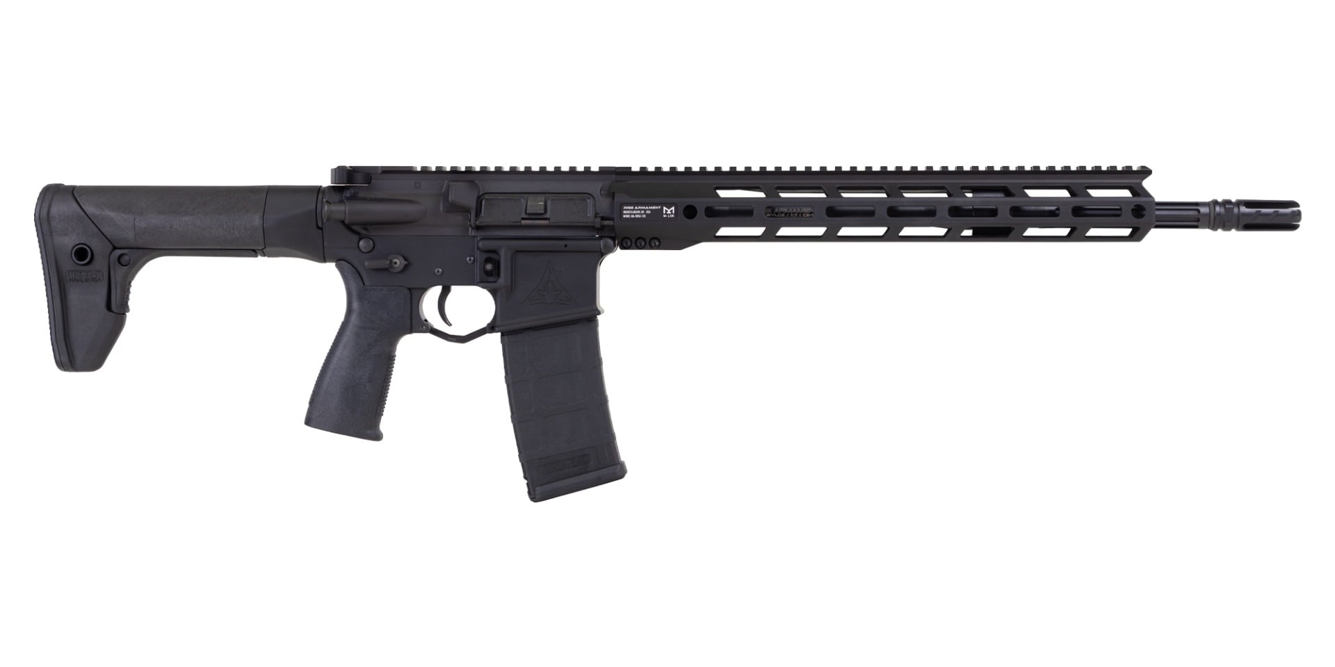 Rise Armament AR Watchman .223 Wylde 16" 30rd Rifle, Black - WM223-BLK-16-RPTL