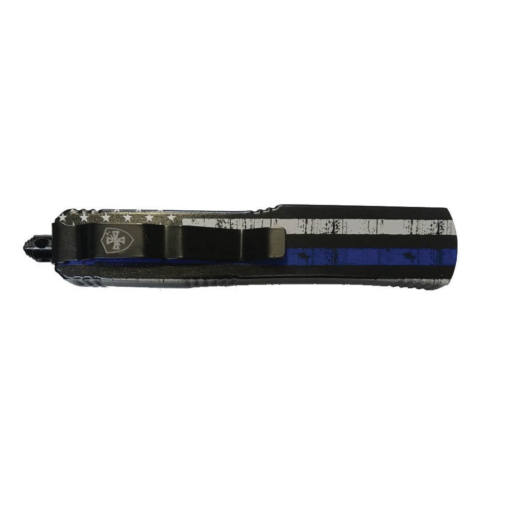 Templar Knife Black and Blue OTF Tanto - Tactical Brilliance in Black and Blue - M-BTB-23-1